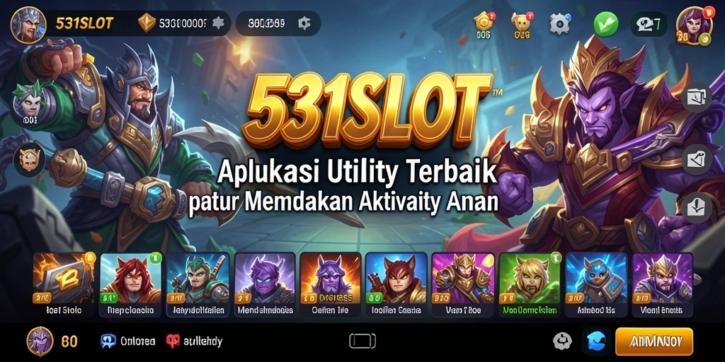 Tampilan antarmuka utama 531SLOT yang sederhana dan fungsional.