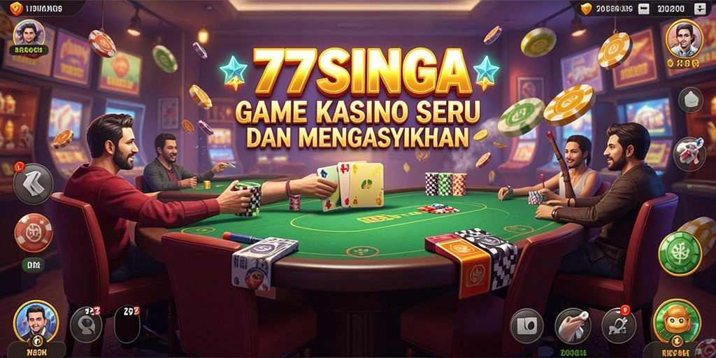 Tampak atraktif dengan berbagai permainan Kasino yang menawan.