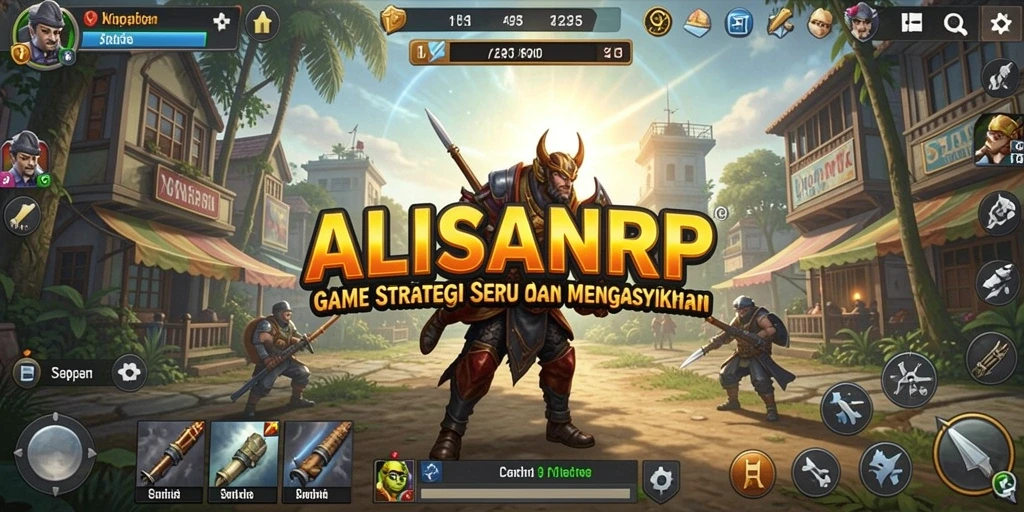 Tampilan gameplay seru ALISANRP dengan berbagai strategi.