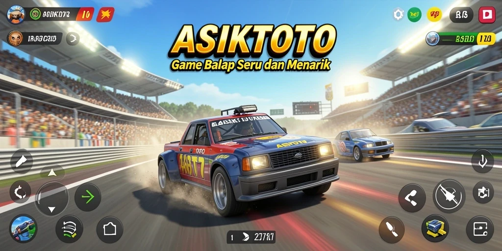 Gameplay seru balapan mobil di ASIKTOTO dengan grafis menawan.