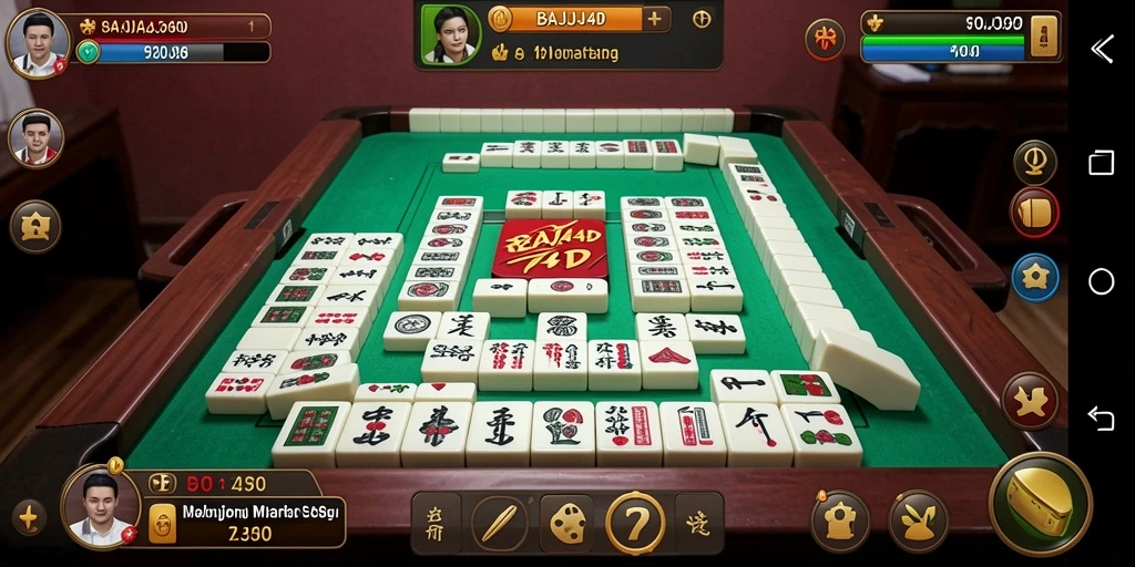 Tampilan seru dari gameplay Mahjong di BAJAJ4D.