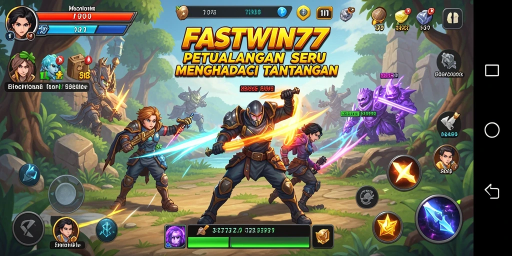 Tampilan gameplay petualangan yang seru dan menantang di FASTWIN77.