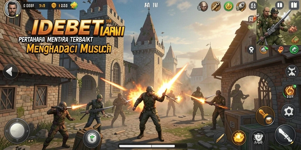 Tampilan gameplay menara pertahanan yang seru dan menantang.