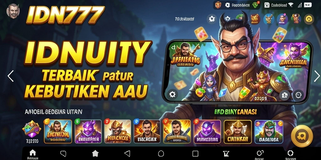 Tampilan aplikasi IDN777 yang modern dan fungsional.