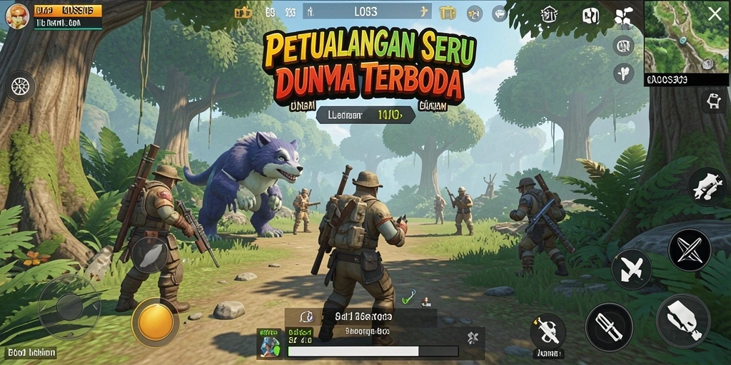 Tampilan gameplay LOS303 menunjukkan kebebasan eksplorasi dunia terbuka yang menakjubkan.