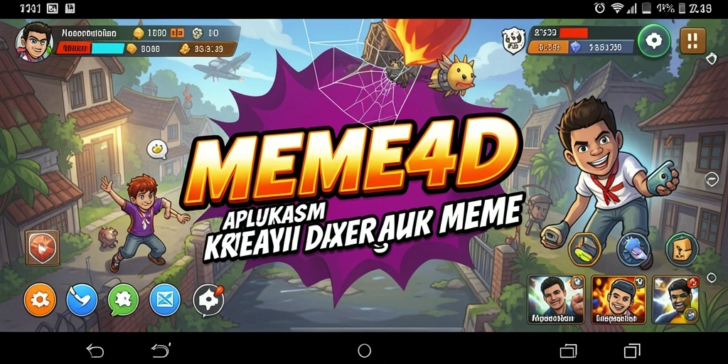 Tampilan menarik meme yang dibuat menggunakan MEME4D.