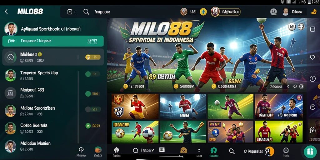 Tampilan gameplay menarik dari aplikasi Sportsbook
