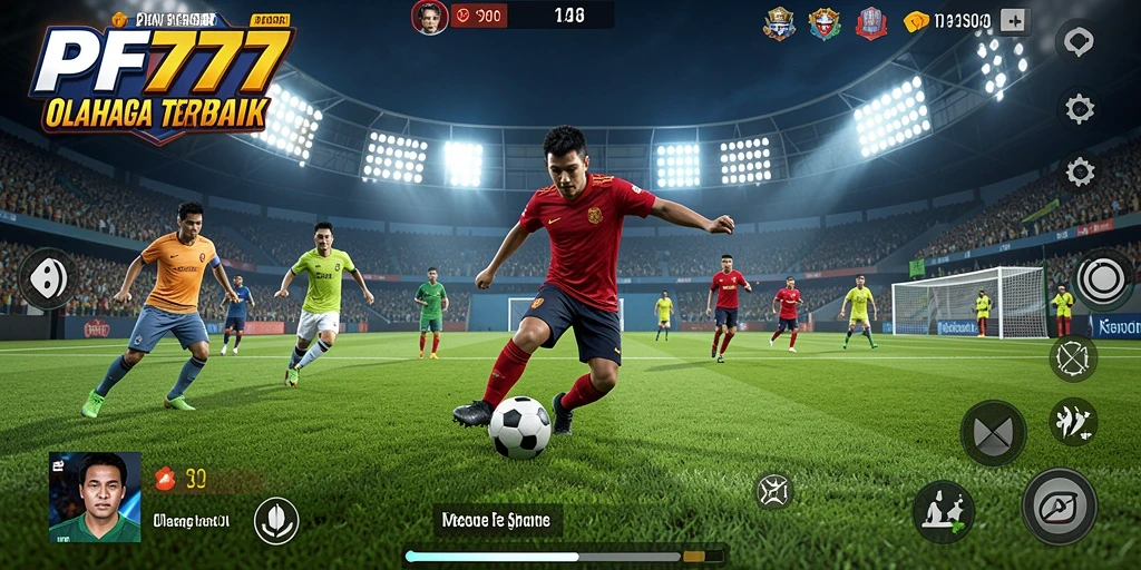 Tampilan gameplay menantang di PF777 yang menggambarkan berbagai cabang olahraga.