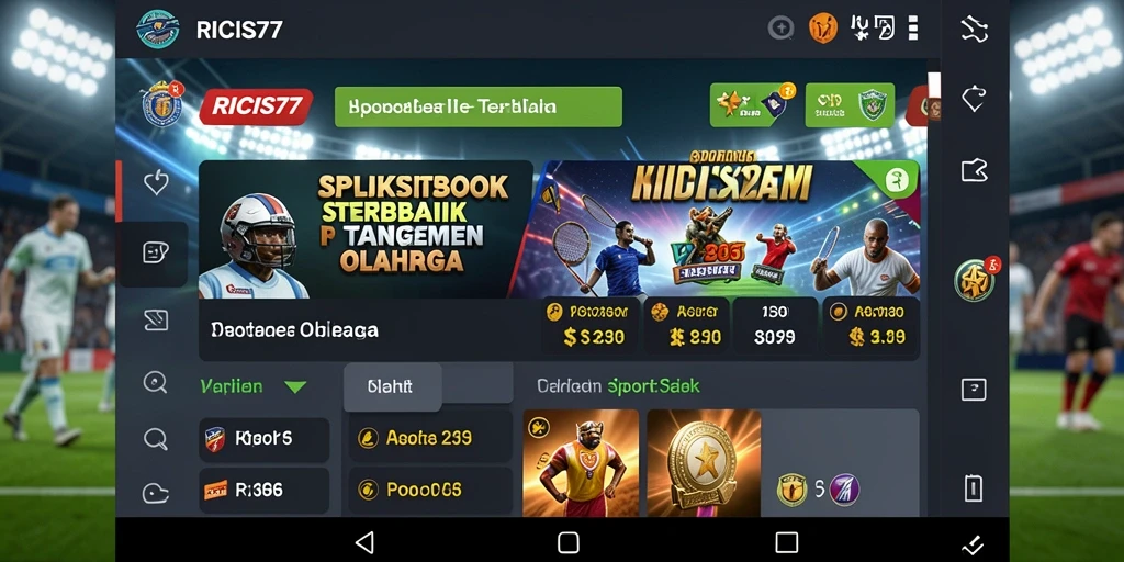 Screenshot utama RICIS77 menampilkan pengalaman taruhan olahraga yang menyenangkan.