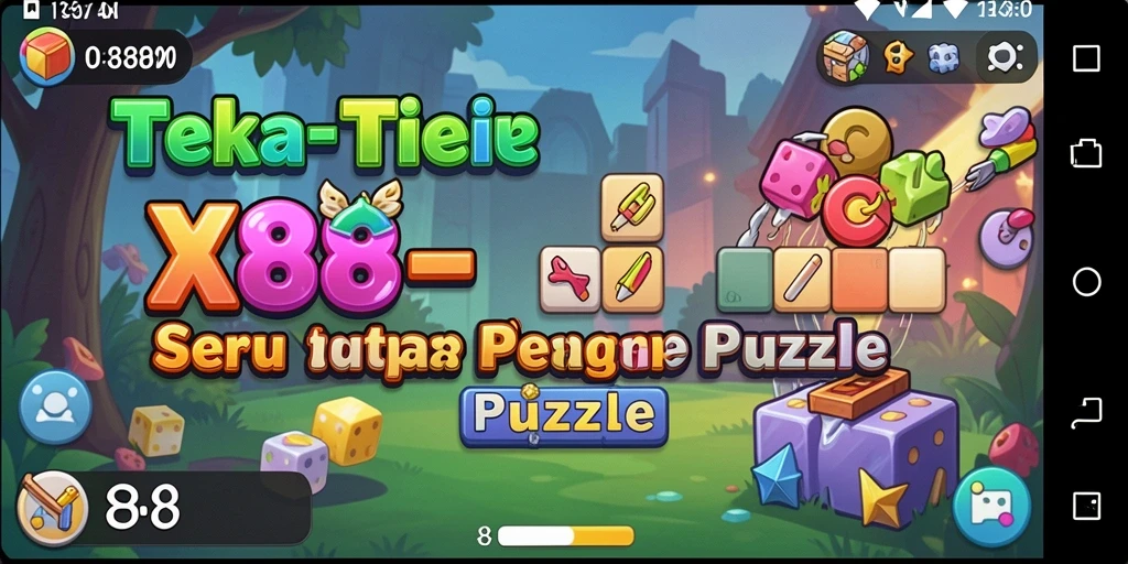 Screenshot gameplay X88 menampilkan beragam tantangan teka-teki.