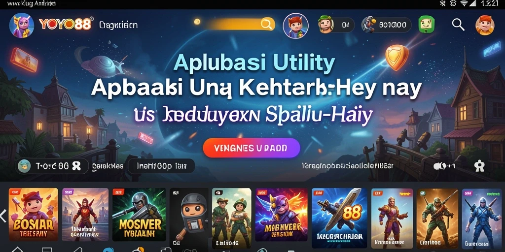 Tampilan utama YOYO88 memperlihatkan fitur-fitur aplikasi Utility yang menarik.